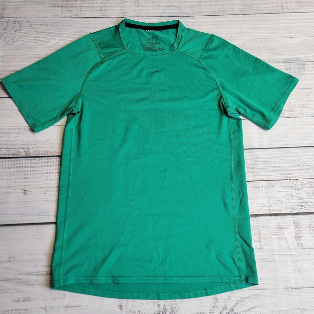 Patagonia Capilene 1 Mens Green Short Sleeve Performance Shirt Size XS Poly Span